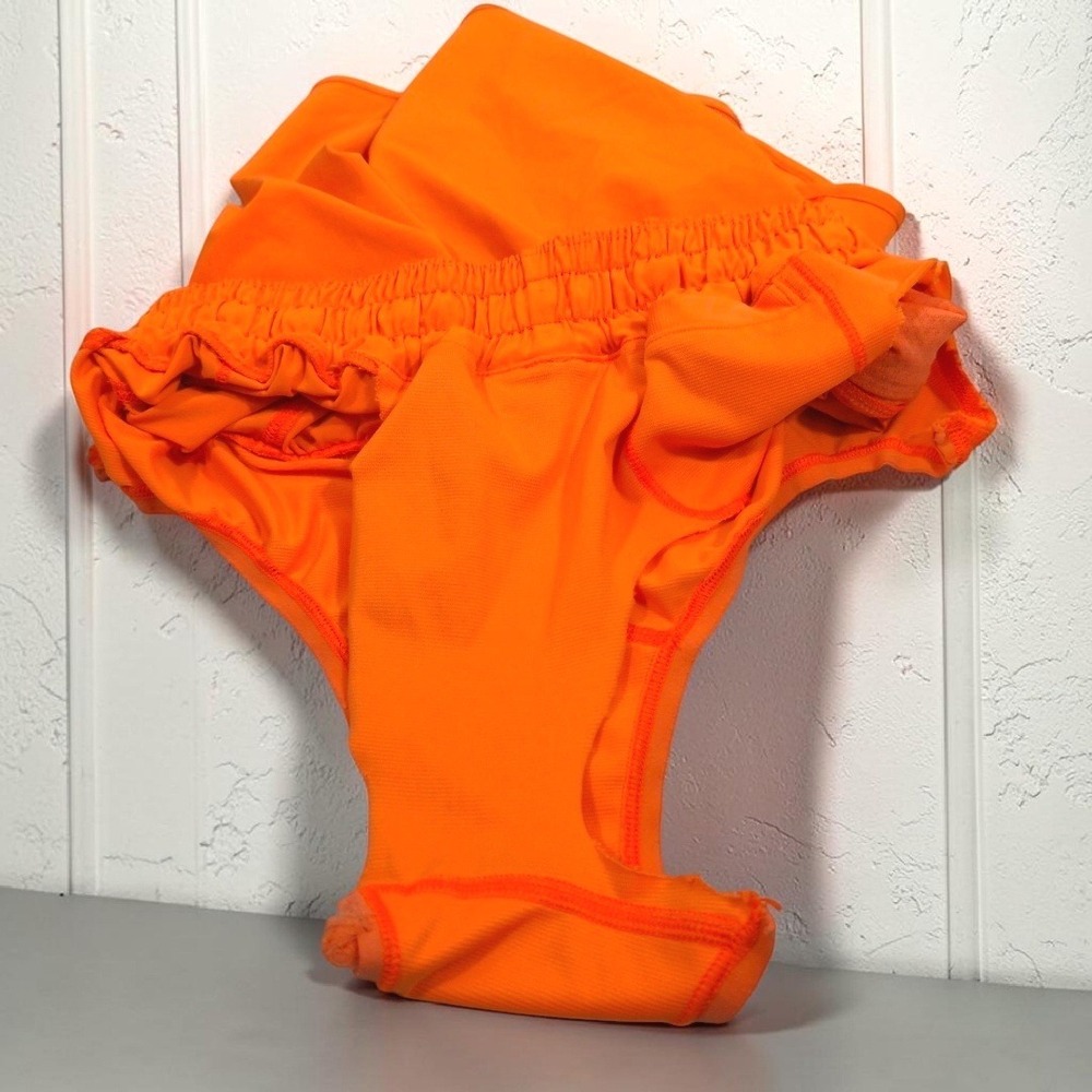 Lululemon Hotty Hot High-Rise Lined Shorts 4" Neon Orange Running Gym Womens 4 - Picture 9 of 9